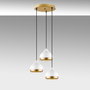 Opviq Yildo - M-6875 Lámpara de Araña de Metal Blanca Ajustable